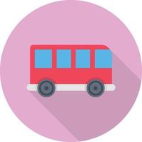 ilustración de vector de autobús en un fondo. símbolos de calidad premium. iconos vectoriales para concepto y diseño gráfico.