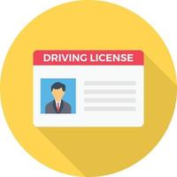 driving licence vector illustration on a background.Premium quality symbols.vector icons for concept and graphic design.