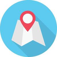 ilustración de vector de ubicación de mapa en un fondo. símbolos de calidad premium. iconos vectoriales para concepto y diseño gráfico.