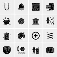 16 Universal Business Icons Vector Creative Icon Illustration to use in web and Mobile Related project