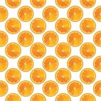 jugoso patrón transparente que consiste en naranjas naranjas brillantes. ilustración vectorial de verano. vector