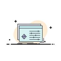 File object processing settings software Flat Color Icon Vector