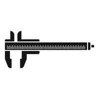 vector simple del icono del calibrador de marcación. herramienta de calibre