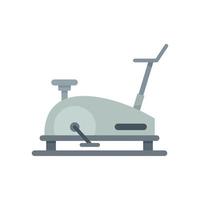 Fit exercise bike icon flat isolated vector