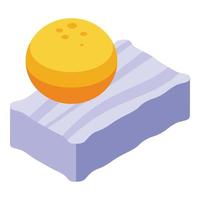 Pottery ball icon isometric vector. Workshop class vector