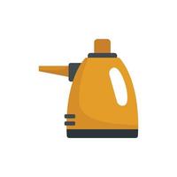 Purity steam cleaner icon flat isolated vector