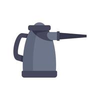 limpiador de vapor herramienta icono plano aislado vector