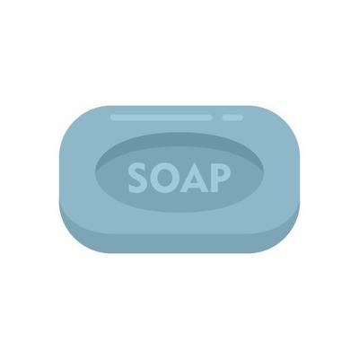 Antiseptic soap icon flat isolated vector