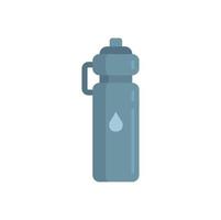 Running water bottle icon flat isolated vector