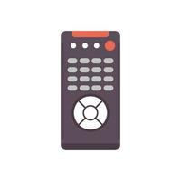 Channel remote control icon flat isolated vector