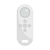 Air conditioner remote control icon flat isolated vector