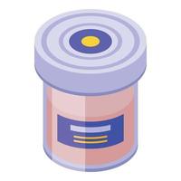 Duck pate icon isometric vector. Goose food vector