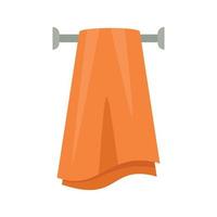 Pile heated towel rail icon flat isolated vector