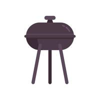 Meat brazier icon flat isolated vector