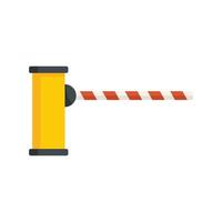 Border barrier icon flat isolated vector