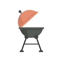 Open brazier icon flat isolated vector