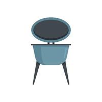 Food brazier icon flat isolated vector