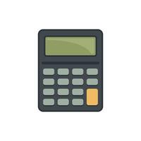 Digital calculator icon flat isolated vector