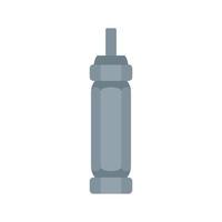 Tire fitting screwdriver icon flat isolated vector