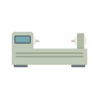 Cnc lathe icon flat isolated vector