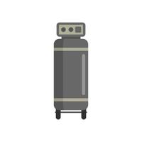 Stand air compressor icon flat isolated vector