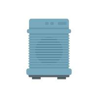 Heat ventilation icon flat isolated vector