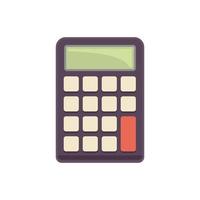 Business calculator icon flat isolated vector