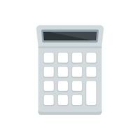 University calculator icon flat isolated vector