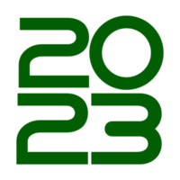 feliz año nuevo 2023 ilustración de diseño para diseño de calendario, sitio web, noticias, contenido, infografía o elemento de diseño gráfico. formato png