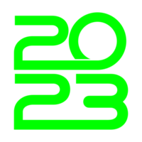 feliz ano novo 2023 ilustração de design para design de calendário, site, notícias, conteúdo, infográfico ou elemento de design gráfico. formato png