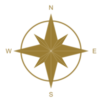 kompas silhouet voor icoon, symbool, appjes, website, pictogram, kunst illustratie of grafisch ontwerp element. formaat PNG