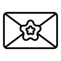 Vip event mail invitation icon outline vector. Concert party vector