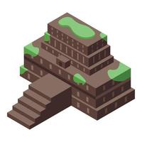 El Salvador historical building icon isometric vector. Country travel vector