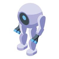 One camera robot icon isometric vector. Smart robotics vector