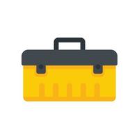 Car tool box icon flat isolated vector