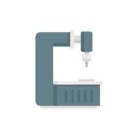 Factory milling machine icon flat isolated vector