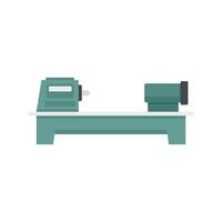 Press lathe icon flat isolated vector