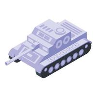Battle tank icon isometric vector. Military army vector