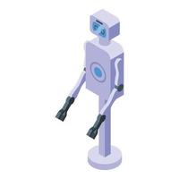 icono de bot virtual vector isométrico. tecnología inteligente