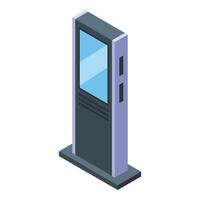 Modern touchscreen icon isometric vector. Smart mobile vector