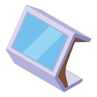 Touchscreen tablet icon isometric vector. Digital smart vector