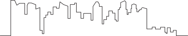 modern cityscape skyline outline drawing. png