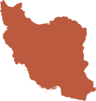 doodle freehand drawing of iran map. png