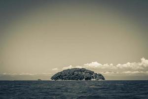 Panorama of tropical islands Ilha Grande Angra dos Reis Brazil. photo