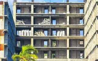 Huge gigantic construction stop building ruin in Puerto Escondido Mexico. photo