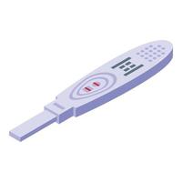 Pregnancy test icon isometric vector. Negative urine vector