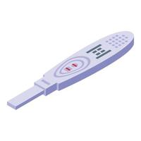 Pregnancy test icon isometric vector. Negative urine vector