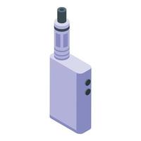 Vape liquid icon isometric vector. Electronic cigarette vector