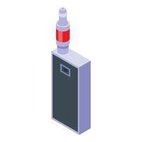 Vape liquid icon isometric vector. Electronic cigarette vector