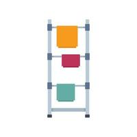 Dryer stand icon flat isolated vector